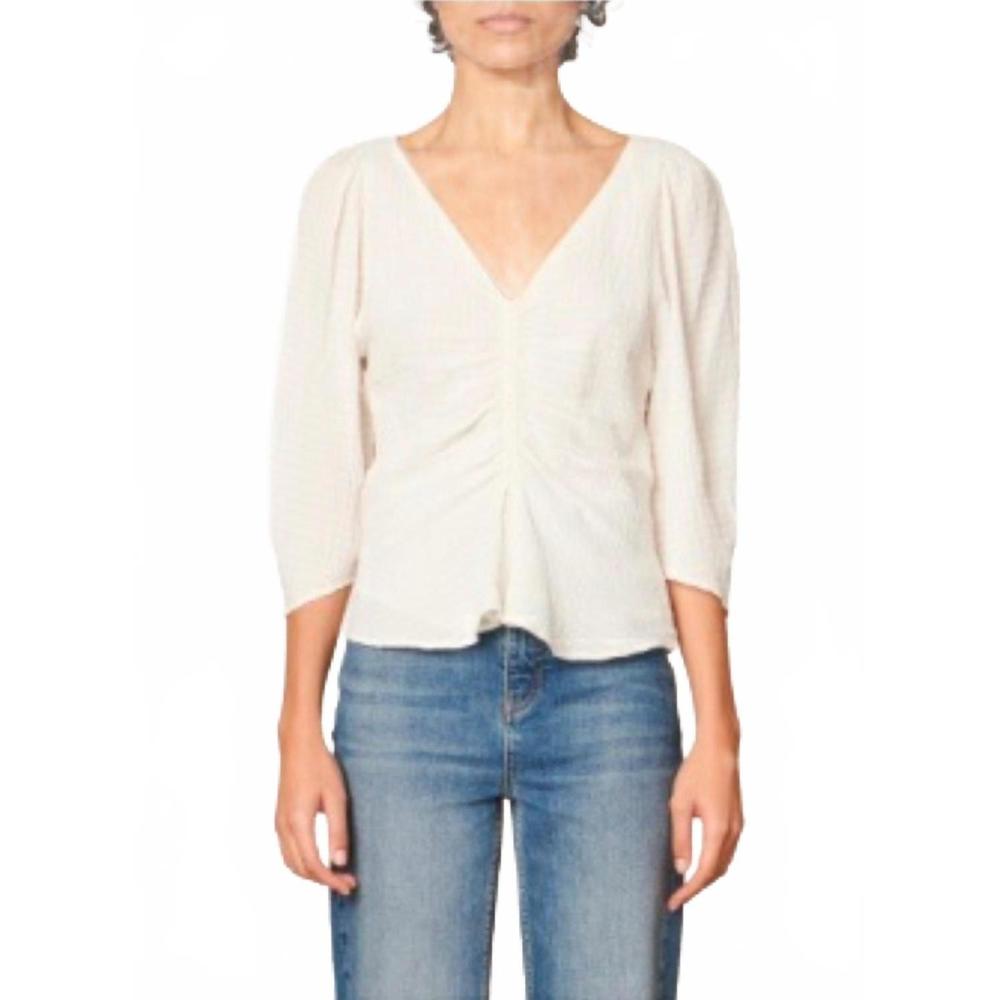NEW VANESSABRUNO damien top in off white